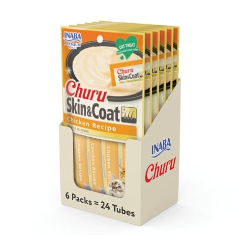 Churu Skin & Coat Recipe Cat Treats – Tuna Formula