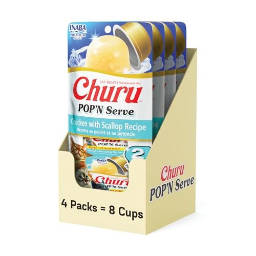 Churu Pop'n Serve Chicken with Scallop Cat Treats